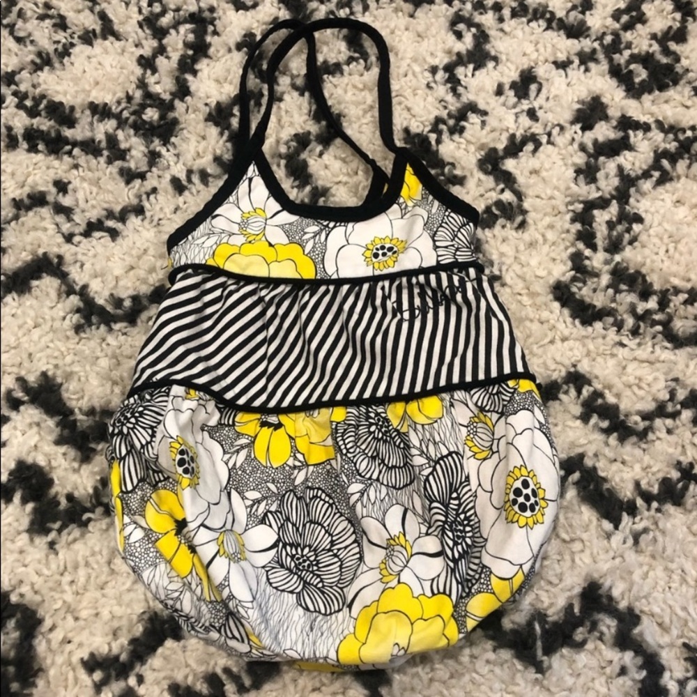 Floral/Geo print bucket bag